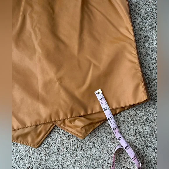 Vintage 70s lightweight  brown leather vest.  Sears brand, men’s size 40 regular - Picture 11 of 13